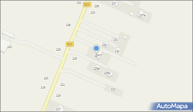 Podzamcze, Podzamcze, 227, mapa Podzamcze