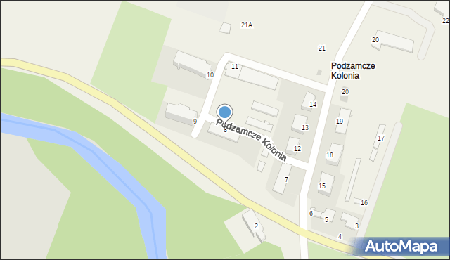 Podzamcze, Podzamcze, 8, mapa Podzamcze