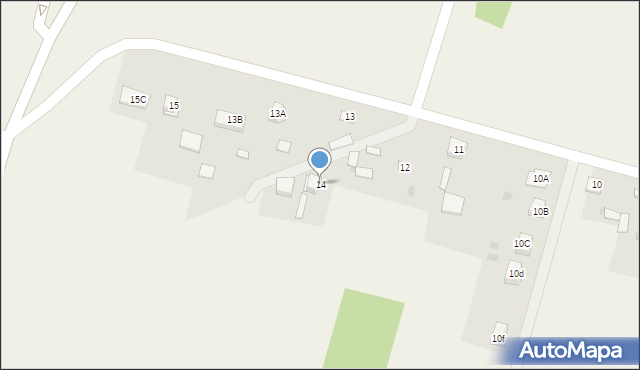 Podzamcze, Podzamcze, 14, mapa Podzamcze