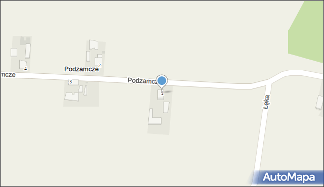 Podzamcze, Podzamcze, 1, mapa Podzamcze