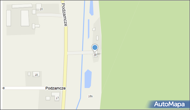 Podzamcze, Podzamcze, 19, mapa Podzamcze