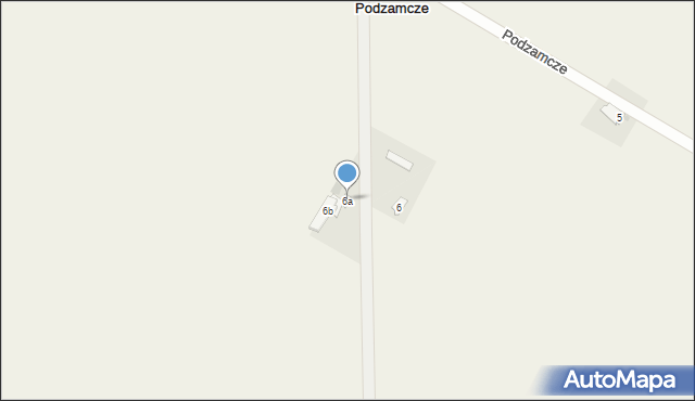 Podzamcze, Podzamcze, 6a, mapa Podzamcze