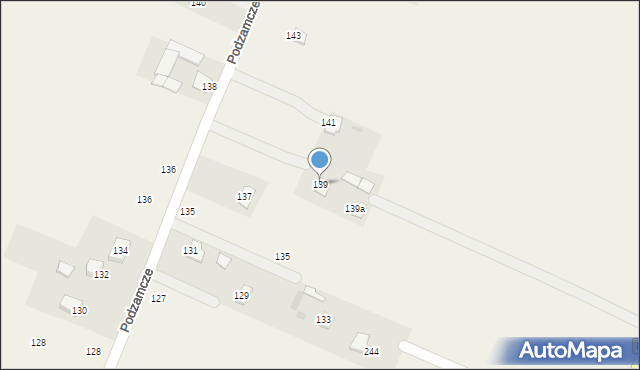 Podzamcze Kolonia, Podzamcze Kolonia, 139, mapa Podzamcze Kolonia