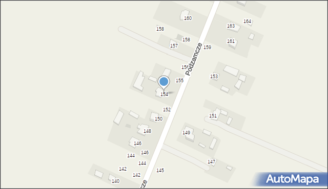 Podzamcze Kolonia, Podzamcze Kolonia, 154, mapa Podzamcze Kolonia