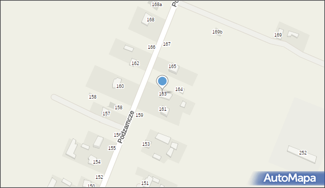 Podzamcze Kolonia, Podzamcze Kolonia, 163, mapa Podzamcze Kolonia