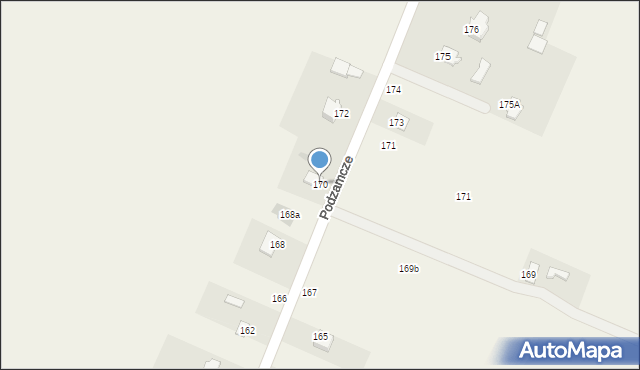 Podzamcze Kolonia, Podzamcze Kolonia, 170, mapa Podzamcze Kolonia