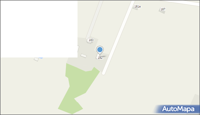 Podzamcze Kolonia, Podzamcze Kolonia, 182, mapa Podzamcze Kolonia