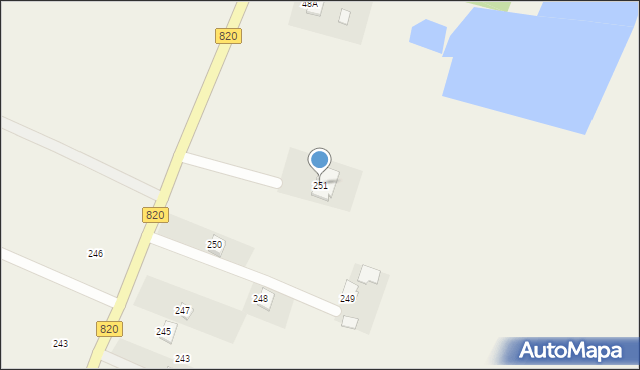 Podzamcze Kolonia, Podzamcze Kolonia, 251, mapa Podzamcze Kolonia