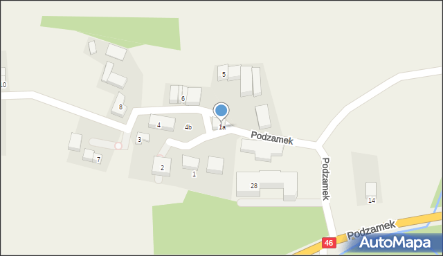 Podzamek, Podzamek, 1a, mapa Podzamek