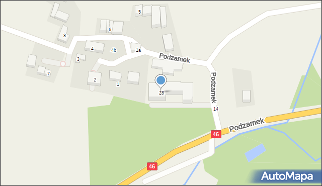 Podzamek, Podzamek, 28, mapa Podzamek