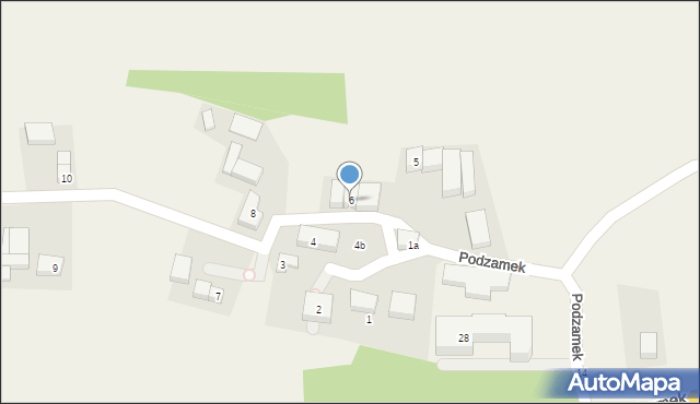 Podzamek, Podzamek, 6, mapa Podzamek