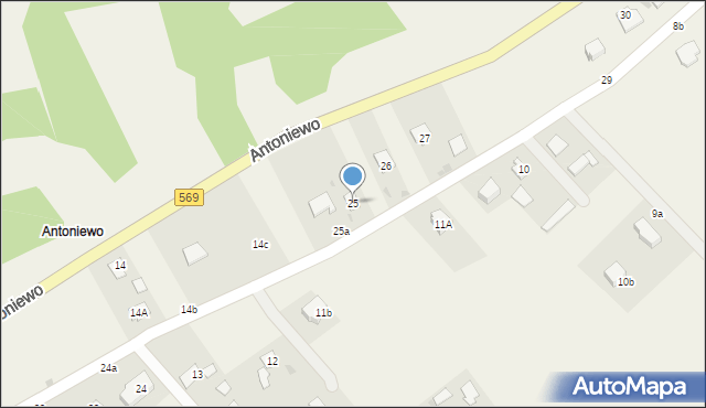 Podzamek Golubski, Podzamek Golubski, 25, mapa Podzamek Golubski