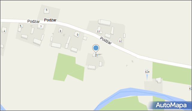 Podżar, Podżar, 10, mapa Podżar