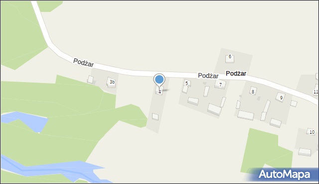 Podżar, Podżar, 4, mapa Podżar