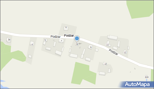 Podżar, Podżar, 8, mapa Podżar