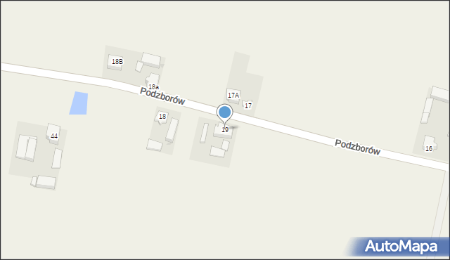 Podzborów, Podzborów, 19, mapa Podzborów