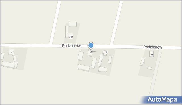 Podzborów, Podzborów, 6, mapa Podzborów