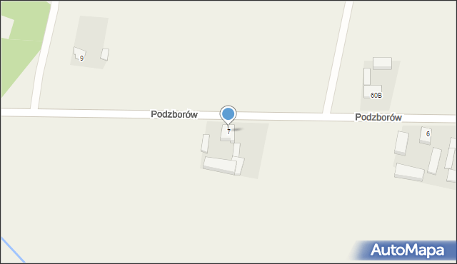 Podzborów, Podzborów, 7, mapa Podzborów