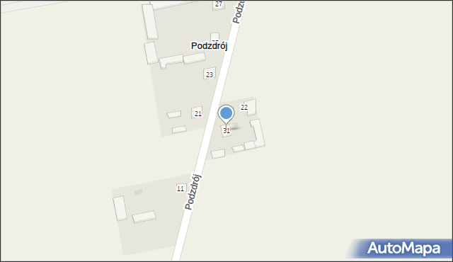 Podzdrój, Podzdrój, 31, mapa Podzdrój