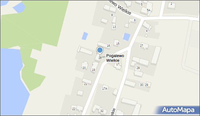 Pogalewo Wielkie, Pogalewo Wielkie, 18, mapa Pogalewo Wielkie