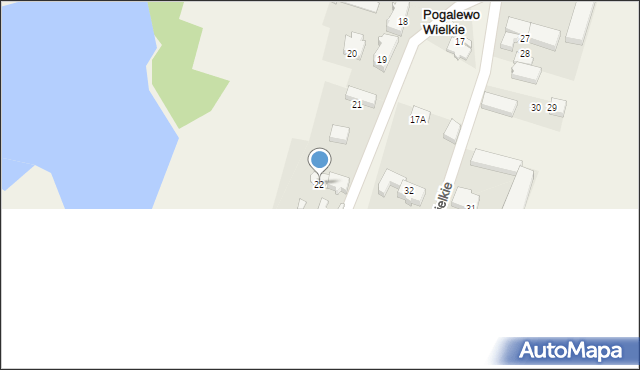 Pogalewo Wielkie, Pogalewo Wielkie, 22, mapa Pogalewo Wielkie