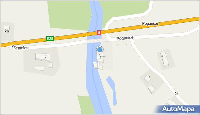 Poganice, Poganice, 2, mapa Poganice