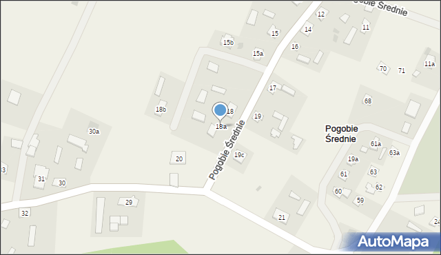Pogobie Średnie, Pogobie Średnie, 18a, mapa Pogobie Średnie