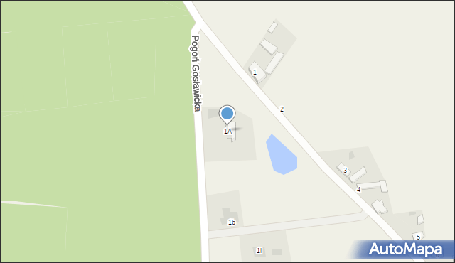 Pogoń Gosławicka, Pogoń Gosławicka, 1A, mapa Pogoń Gosławicka