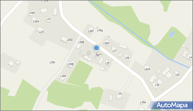 Pogórska Wola, Pogórska Wola, 136, mapa Pogórska Wola