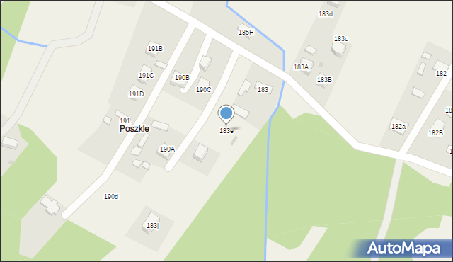 Pogórska Wola, Pogórska Wola, 183e, mapa Pogórska Wola