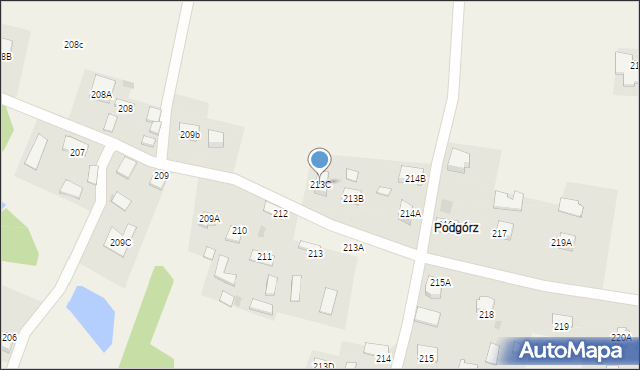 Pogórska Wola, Pogórska Wola, 213C, mapa Pogórska Wola