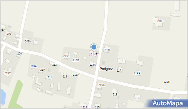 Pogórska Wola, Pogórska Wola, 214B, mapa Pogórska Wola