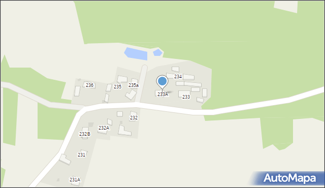 Pogórska Wola, Pogórska Wola, 233A, mapa Pogórska Wola