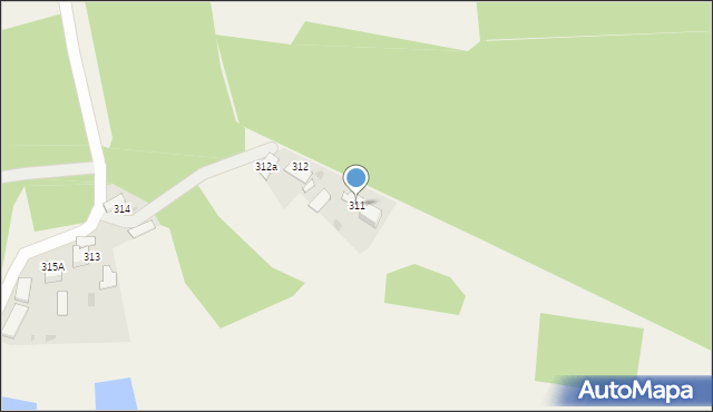 Pogórska Wola, Pogórska Wola, 311, mapa Pogórska Wola