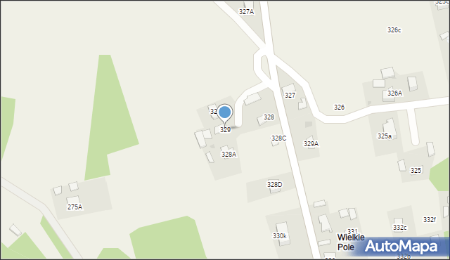 Pogórska Wola, Pogórska Wola, 329, mapa Pogórska Wola