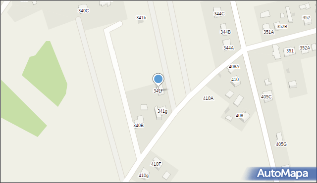 Pogórska Wola, Pogórska Wola, 341f, mapa Pogórska Wola