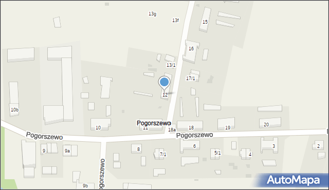 Pogorszewo, Pogorszewo, 12, mapa Pogorszewo