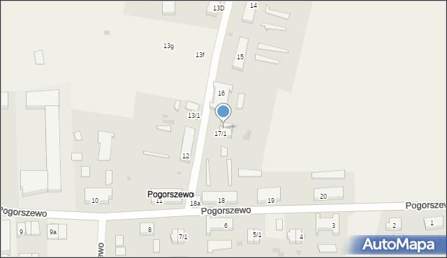 Pogorszewo, Pogorszewo, 17/2, mapa Pogorszewo