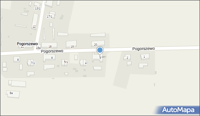 Pogorszewo, Pogorszewo, 3, mapa Pogorszewo