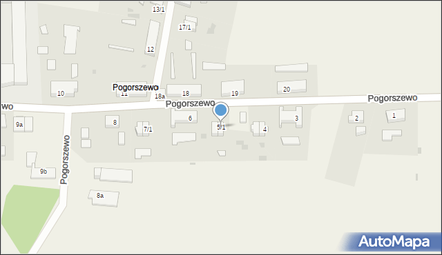 Pogorszewo, Pogorszewo, 5/1, mapa Pogorszewo