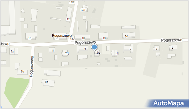 Pogorszewo, Pogorszewo, 5/2, mapa Pogorszewo