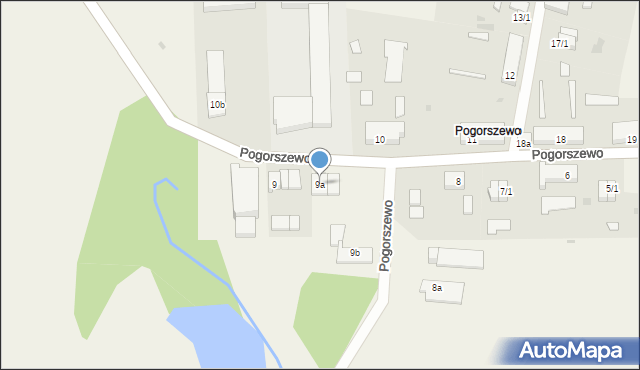 Pogorszewo, Pogorszewo, 9a, mapa Pogorszewo