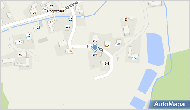 Pogorzała, Pogorzała, 16a, mapa Pogorzała