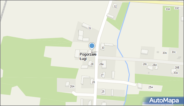 Pogorzałe Ługi, Pogorzałe Ługi, 29, mapa Pogorzałe Ługi