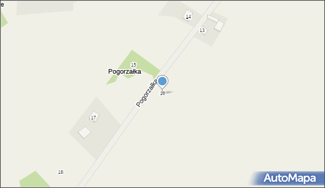 Pogorzałka, Pogorzałka, 16, mapa Pogorzałka