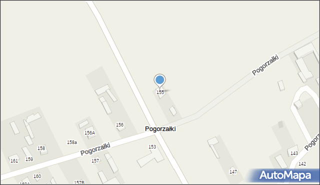 Pogorzałki, Pogorzałki, 155, mapa Pogorzałki