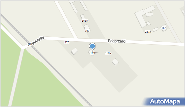 Pogorzałki, Pogorzałki, 169, mapa Pogorzałki