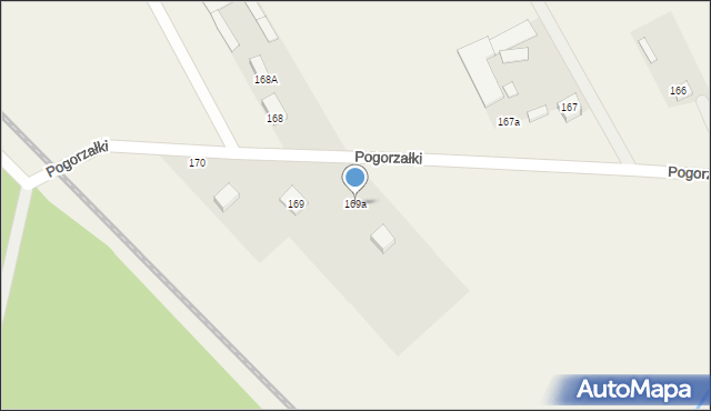 Pogorzałki, Pogorzałki, 169a, mapa Pogorzałki