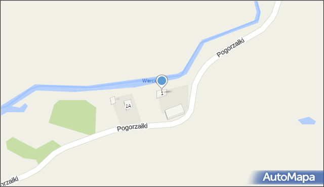 Pogorzałki, Pogorzałki, 1, mapa Pogorzałki