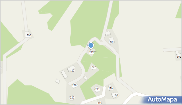 Pogorzany, Pogorzany, 213, mapa Pogorzany